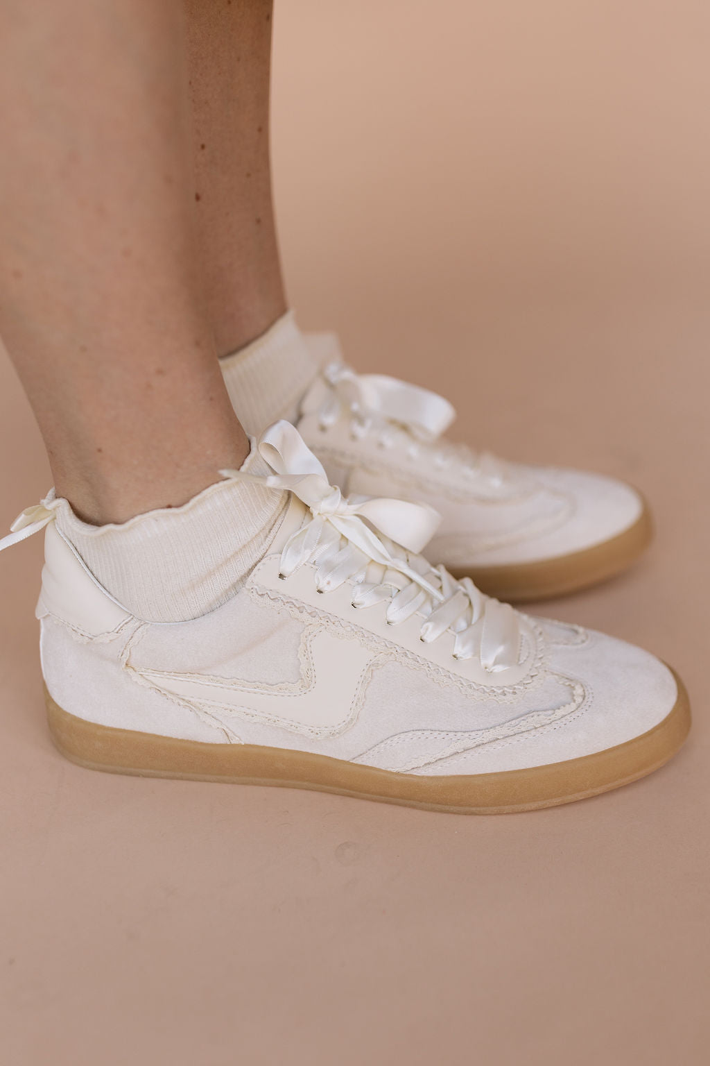 Destiny Lace Sneakers in Ivory Main image