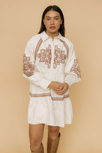 FINAL SALE - Camille Embroidered Dress