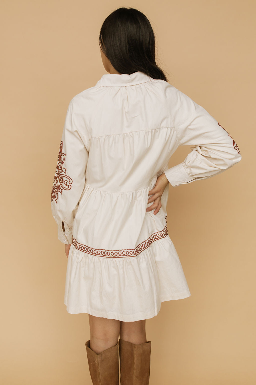 FINAL SALE - Camille Embroidered Dress