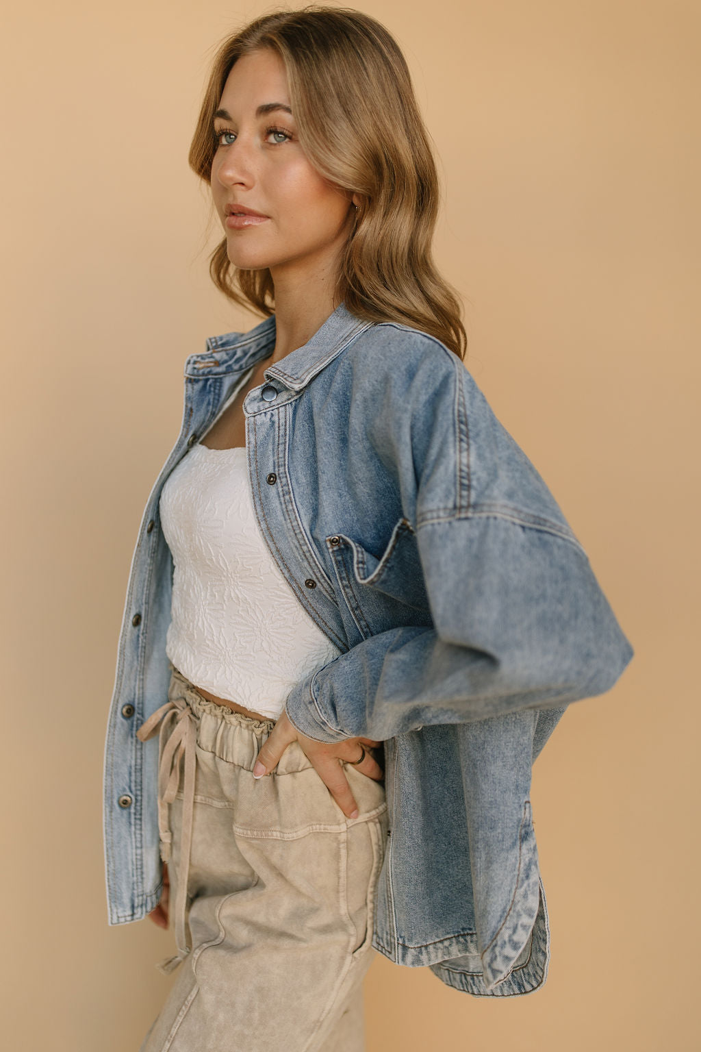 Romy Denim Jacket in Blue