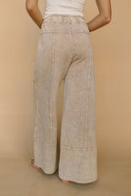 Milo Lounge Pants in Oatmeal Acid Wash