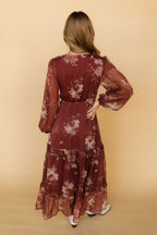 FINAL SALE - Merlot Blooms Maxi