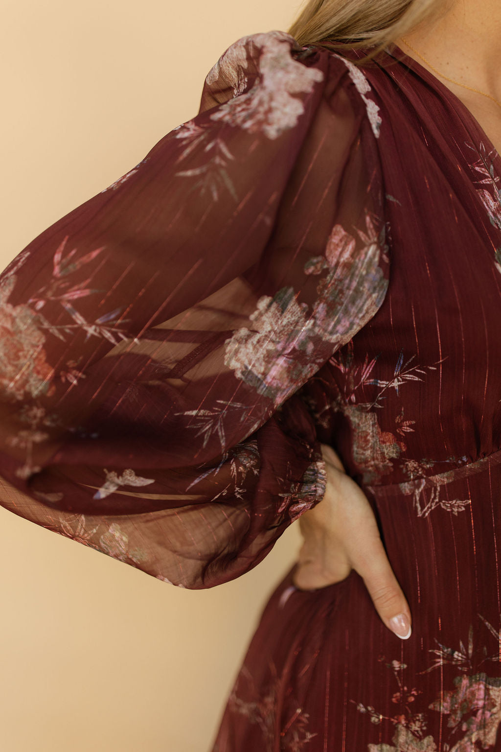 FINAL SALE - Merlot Blooms Maxi Secondary image