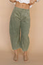 Aiden Corduroy Barrel Jeans in Olive