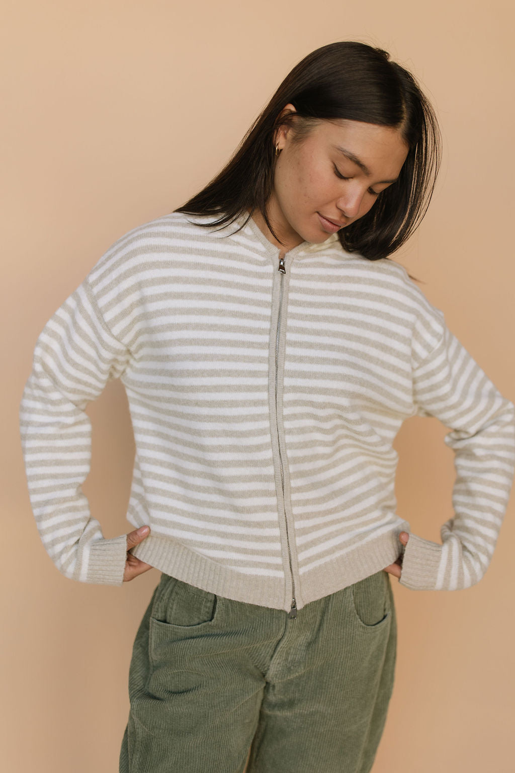 Myles Stripe Hooded Jacket