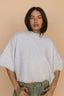 Shari Cropped Sweater in Heather Grey