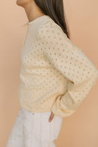 Jules Pointelle Sweater in Buttercup