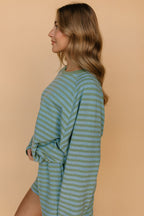 Britton Stripe Long Sleeve in Sage