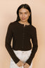 Alyssa Button Down Top in Chocolate