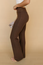 FINAL SALE - Cozy Core Fleece Pants in Chocolate