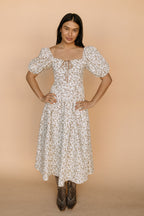 Venice Floral Midi in Cream
