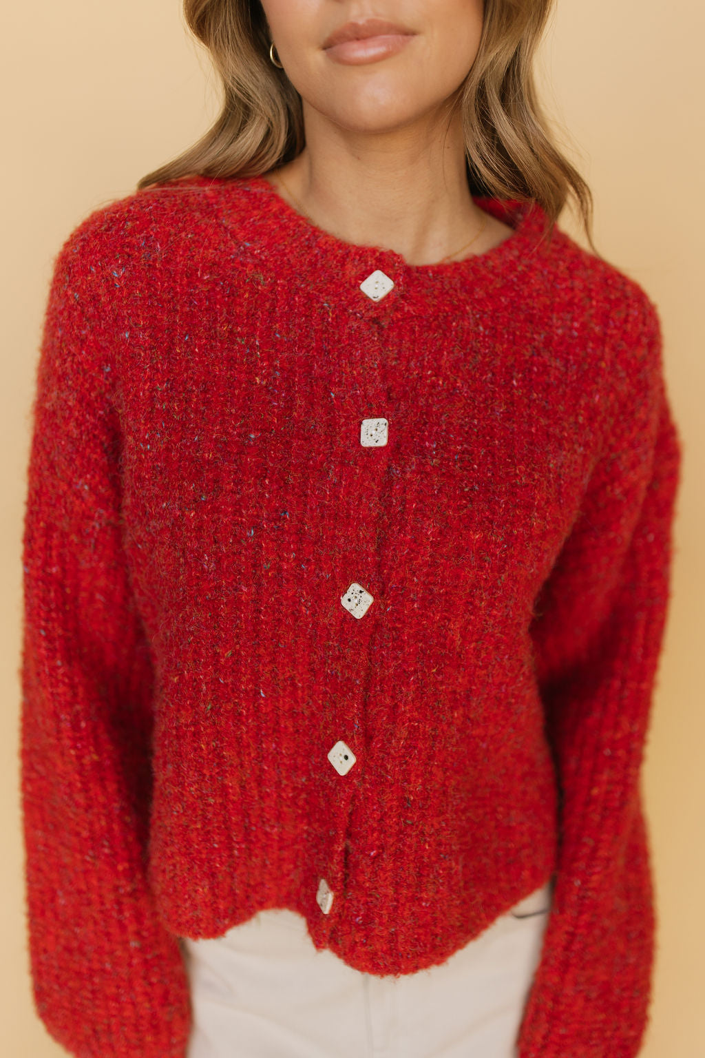 Rachel Cardigan in Red