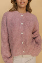 Rachel Cardigan in Mauve