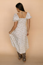 Venice Floral Midi in Cream