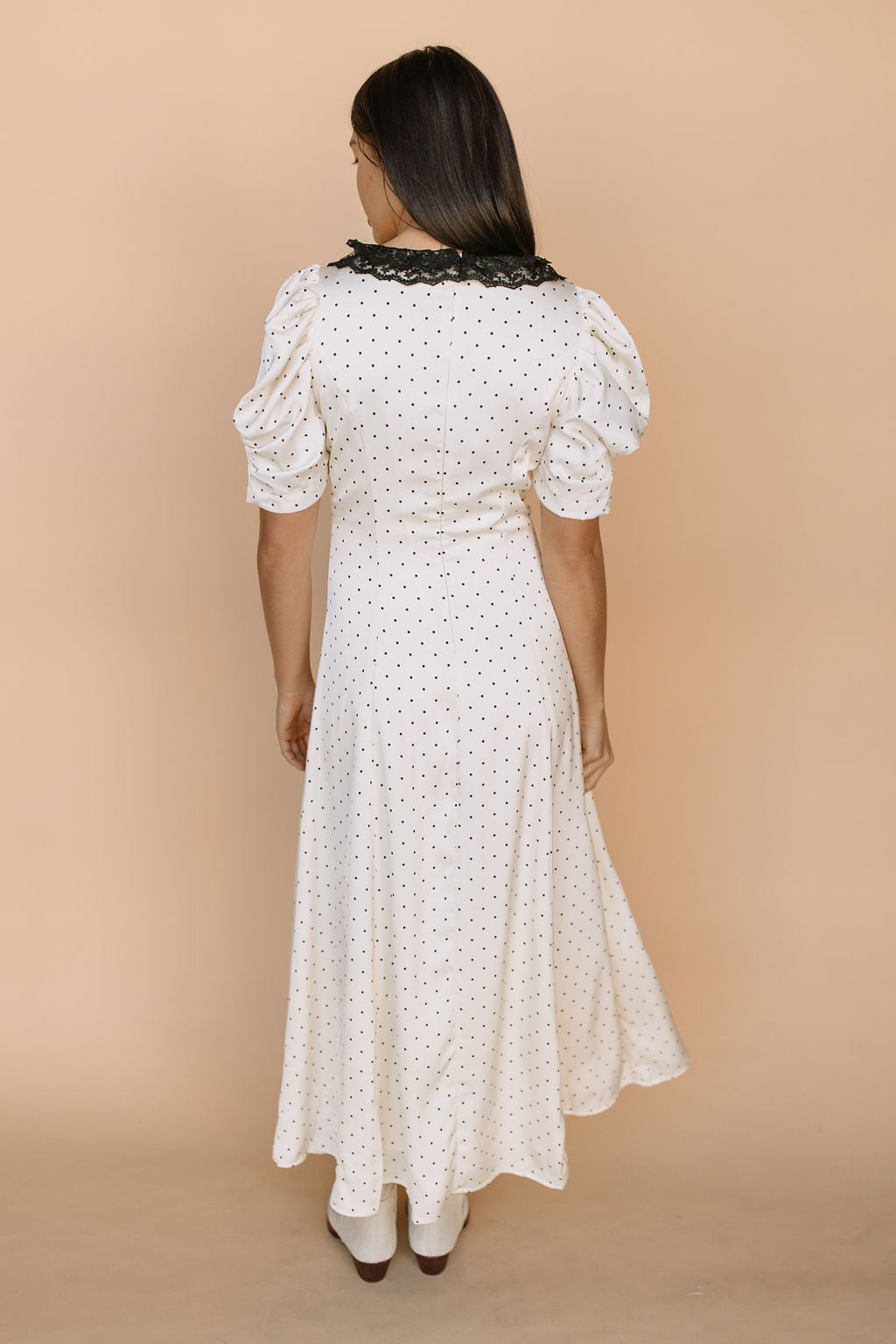 FINAL SALE - Oh My Darling Lace Polkadot Dress