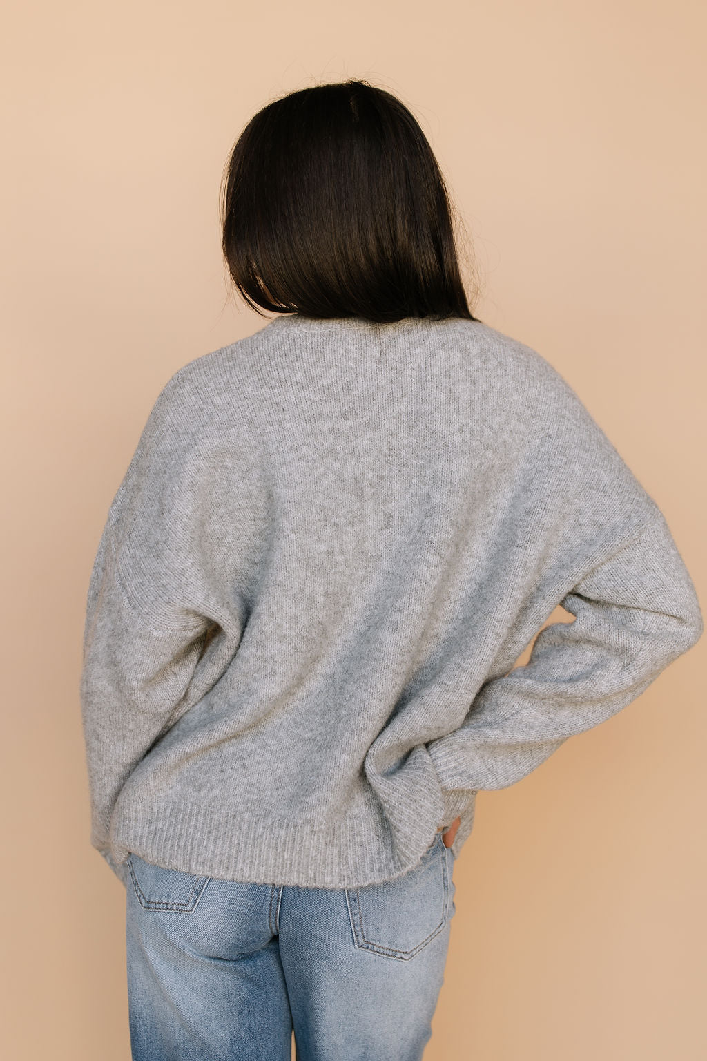 FINAL SALE - Hound Knit Sweater in Grey