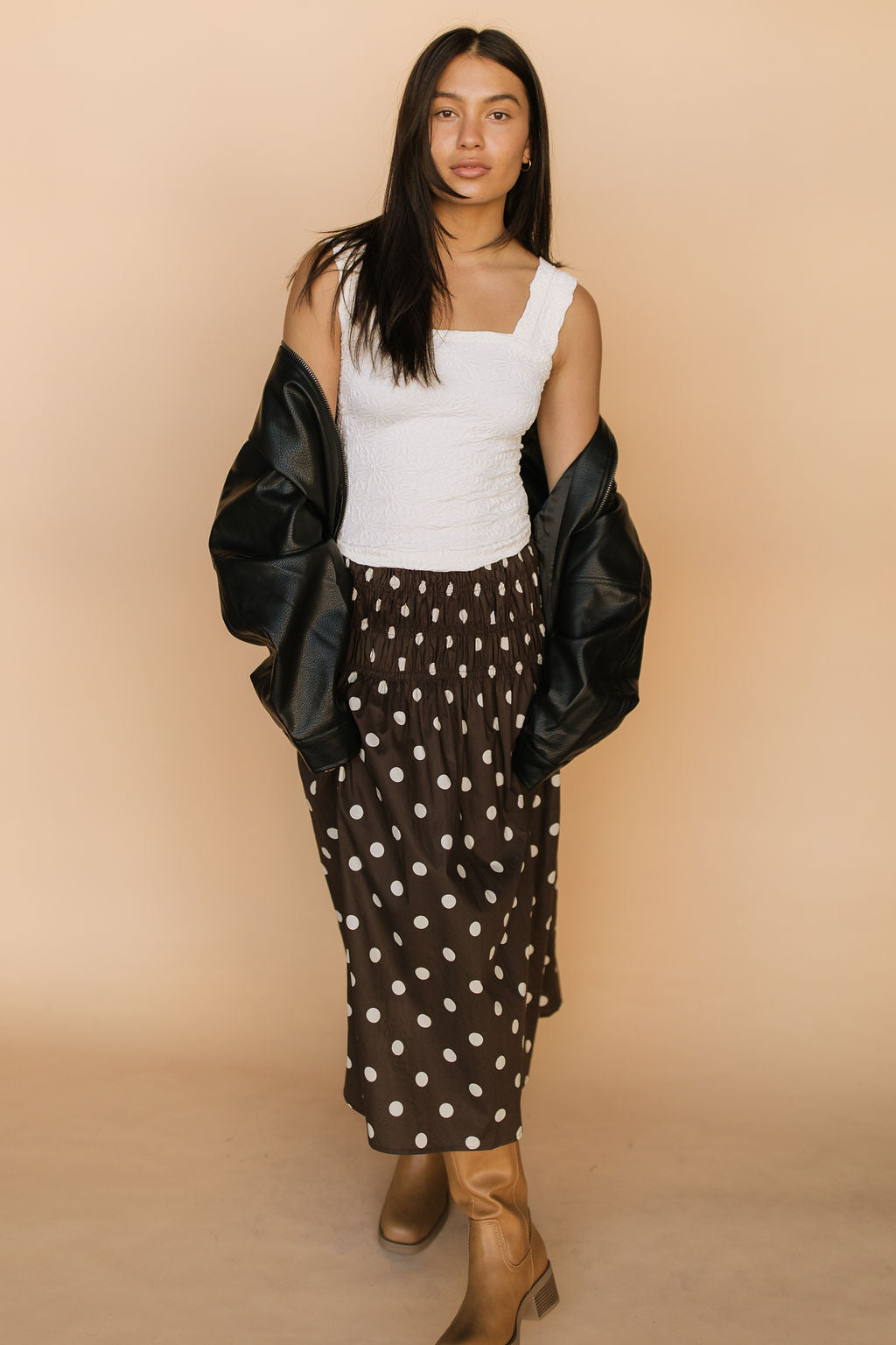 Kait Dotted Skirt Secondary image