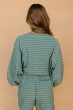Britton Stripe Long Sleeve in Sage