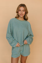 Britton Stripe Long Sleeve in Sage