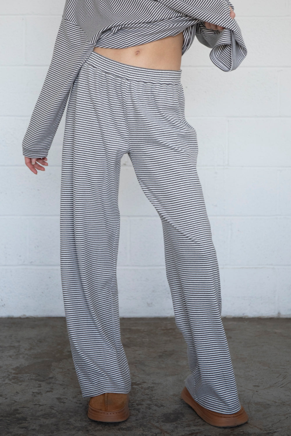 FINAL SALE - Porter Fleece Stripe Pants