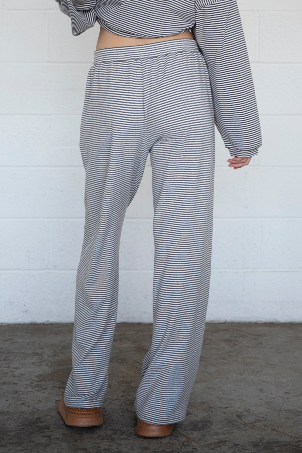 FINAL SALE - Porter Fleece Stripe Pants