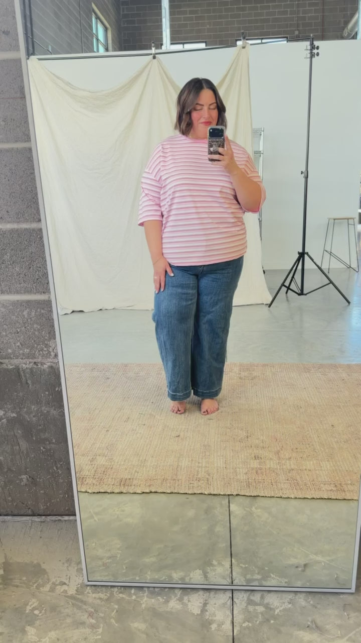 Sweet Tart Oversized Pink Tee