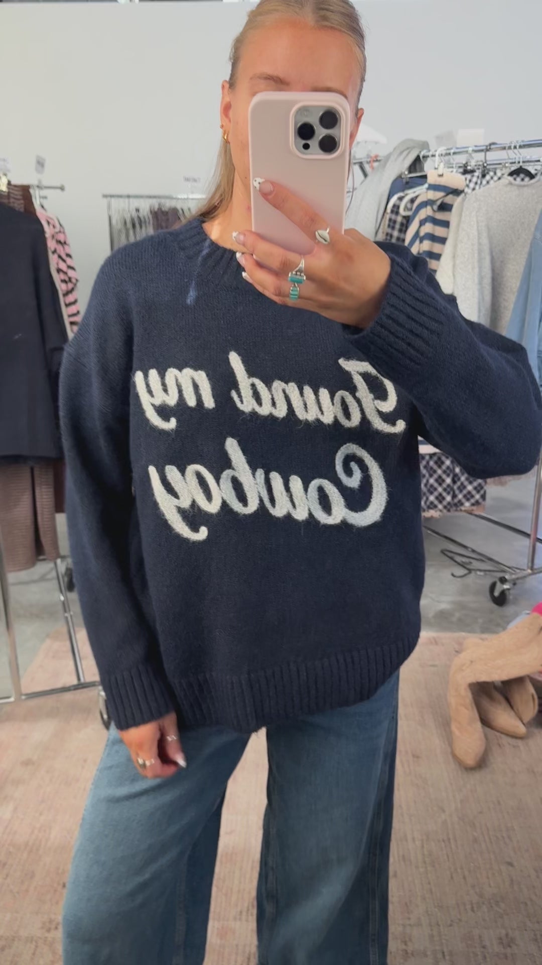 Found My Cowboy Sweater in Camel