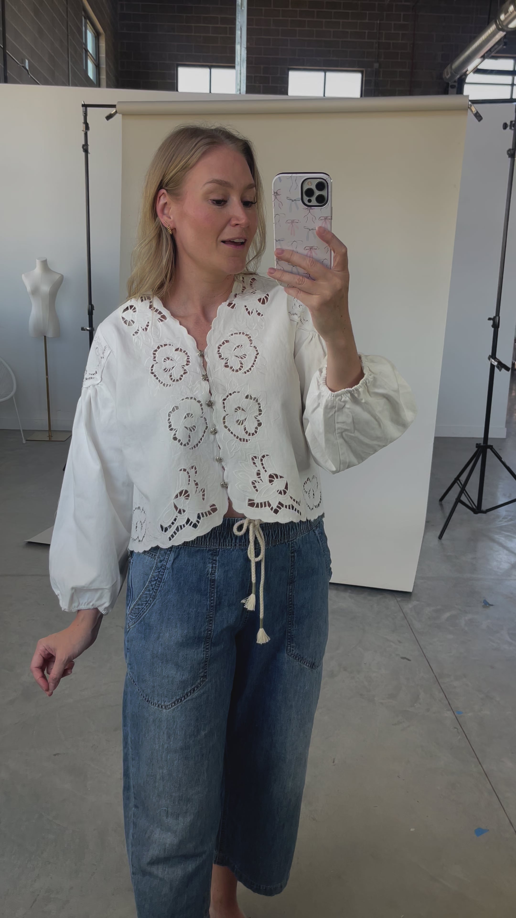 Petunia Eyelet Blouse