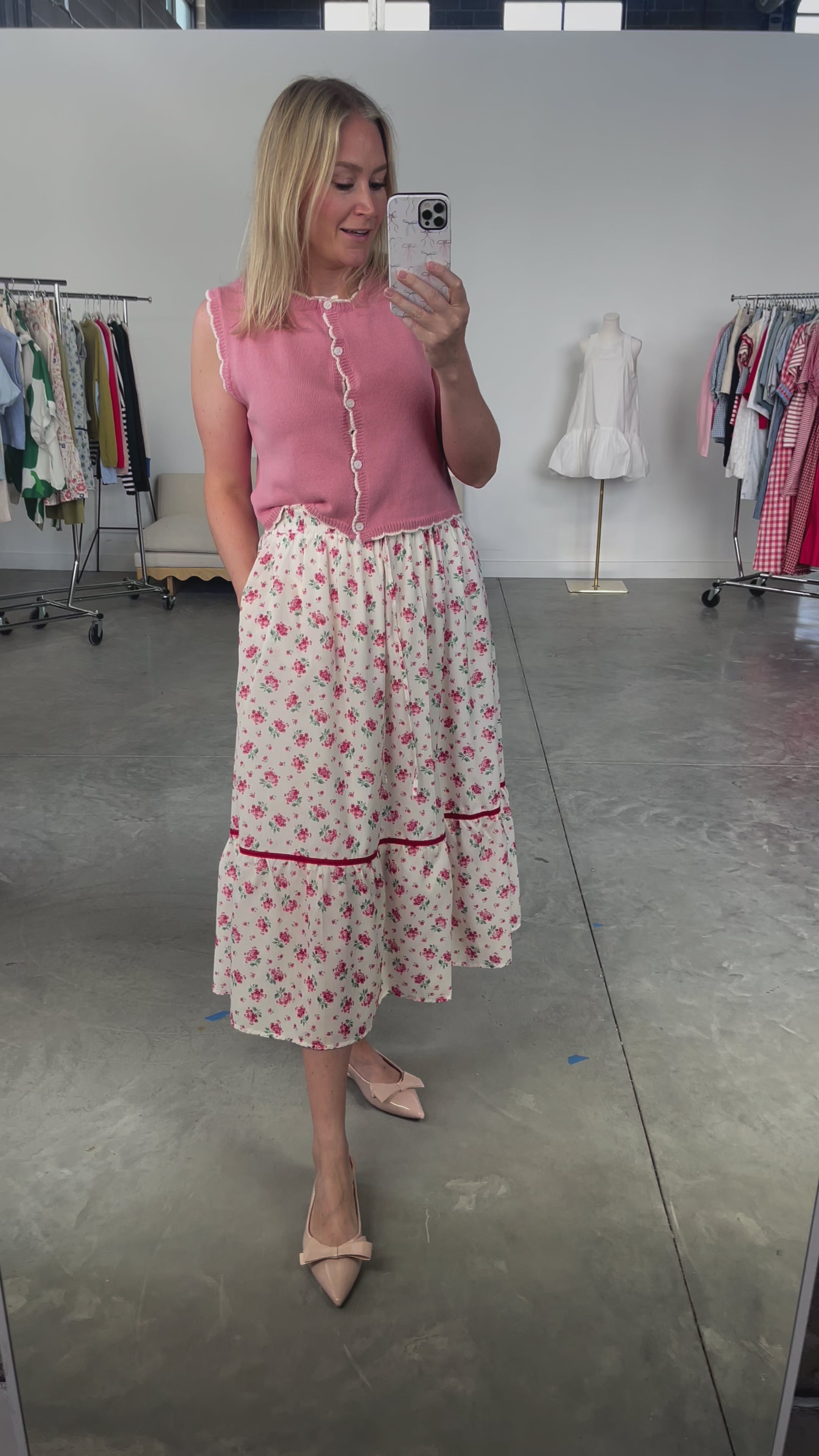 Margaret Skirt in Red