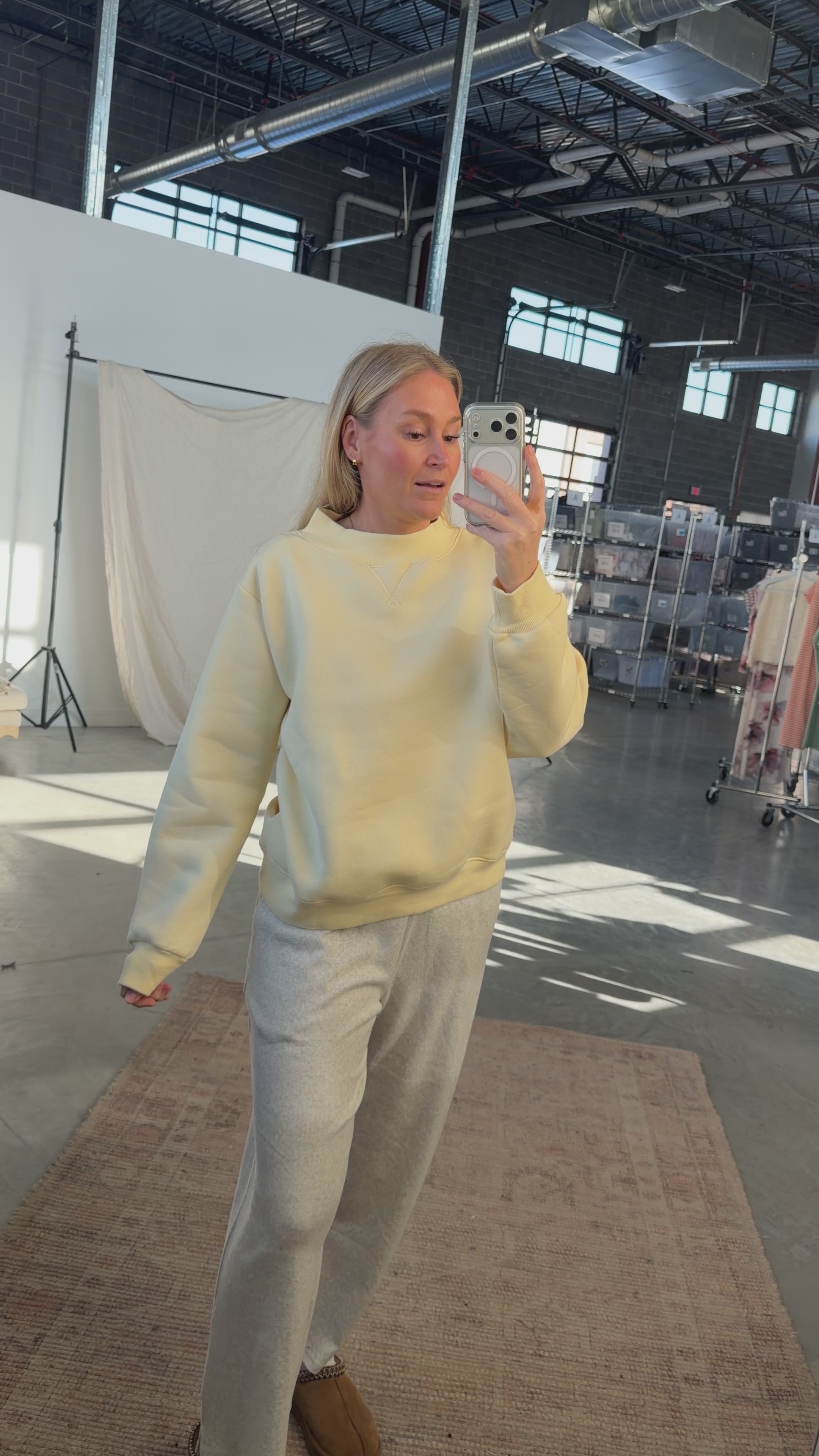 On Repeat Mockneck Pullover in Butter