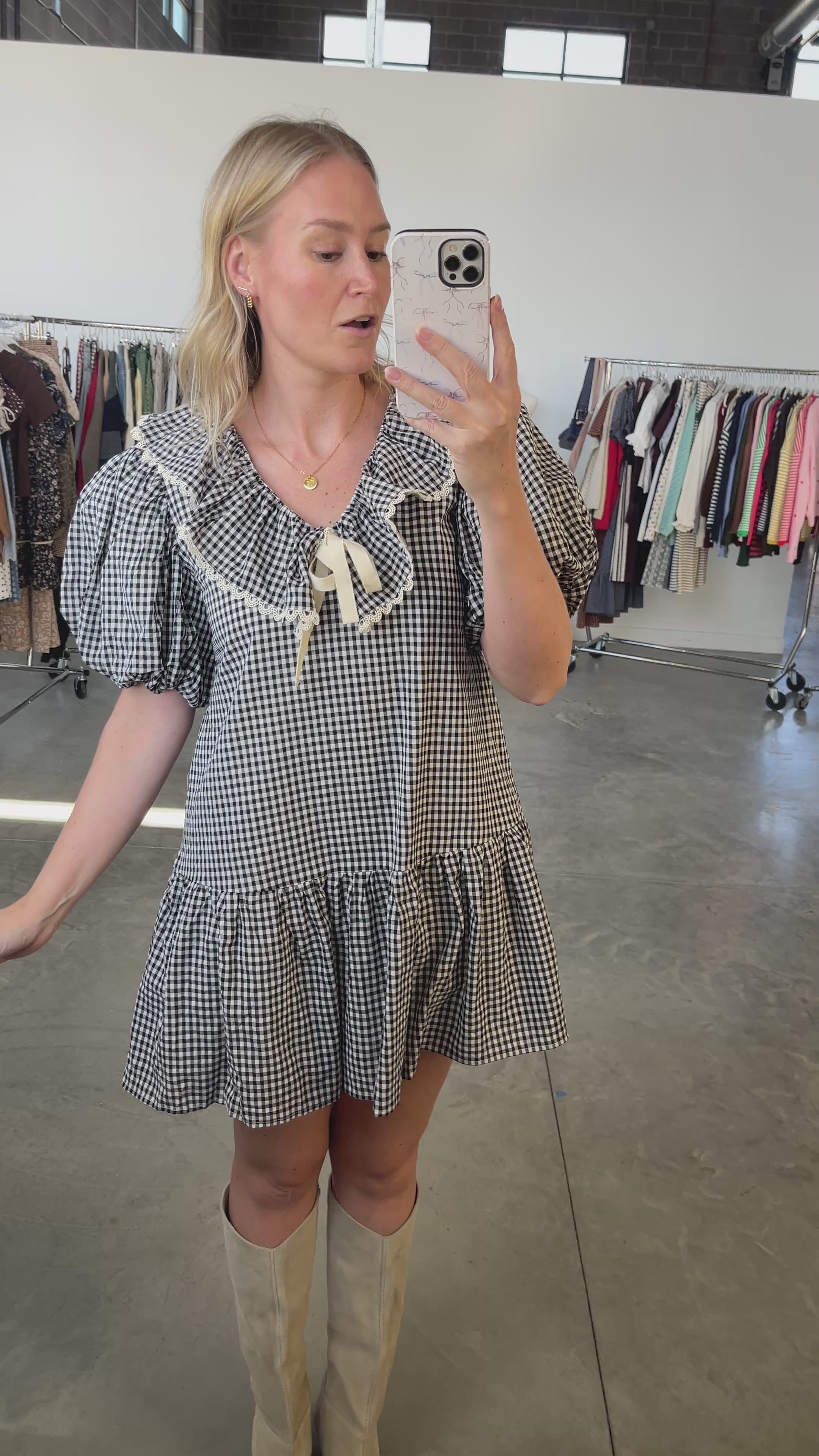Sloane Gingham Dress