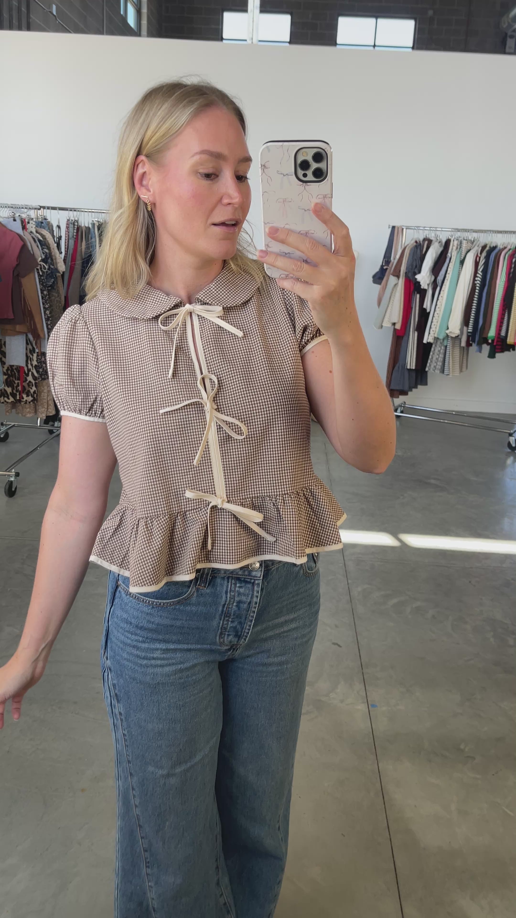 Francis Gingham Blouse
