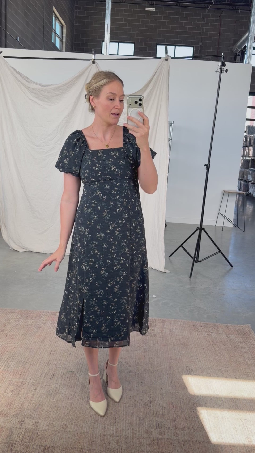 Moon Flower Floral Midi