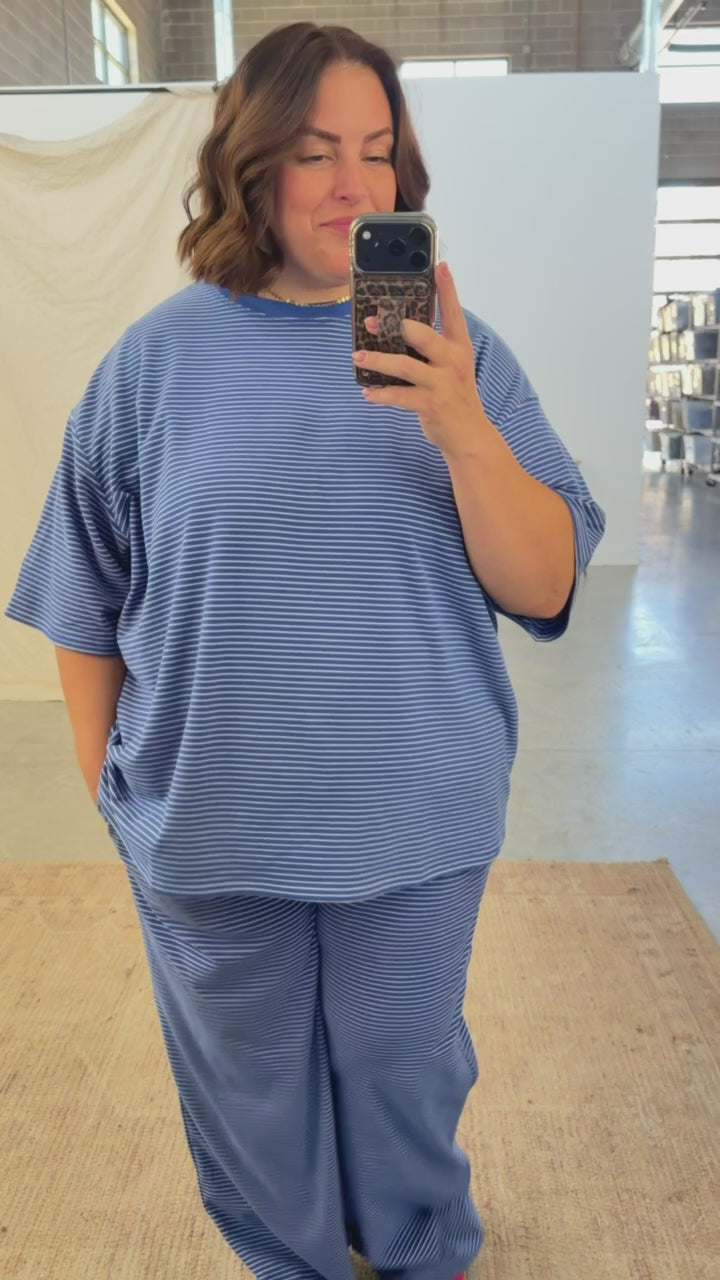 Porter Fleece Stripe Pants