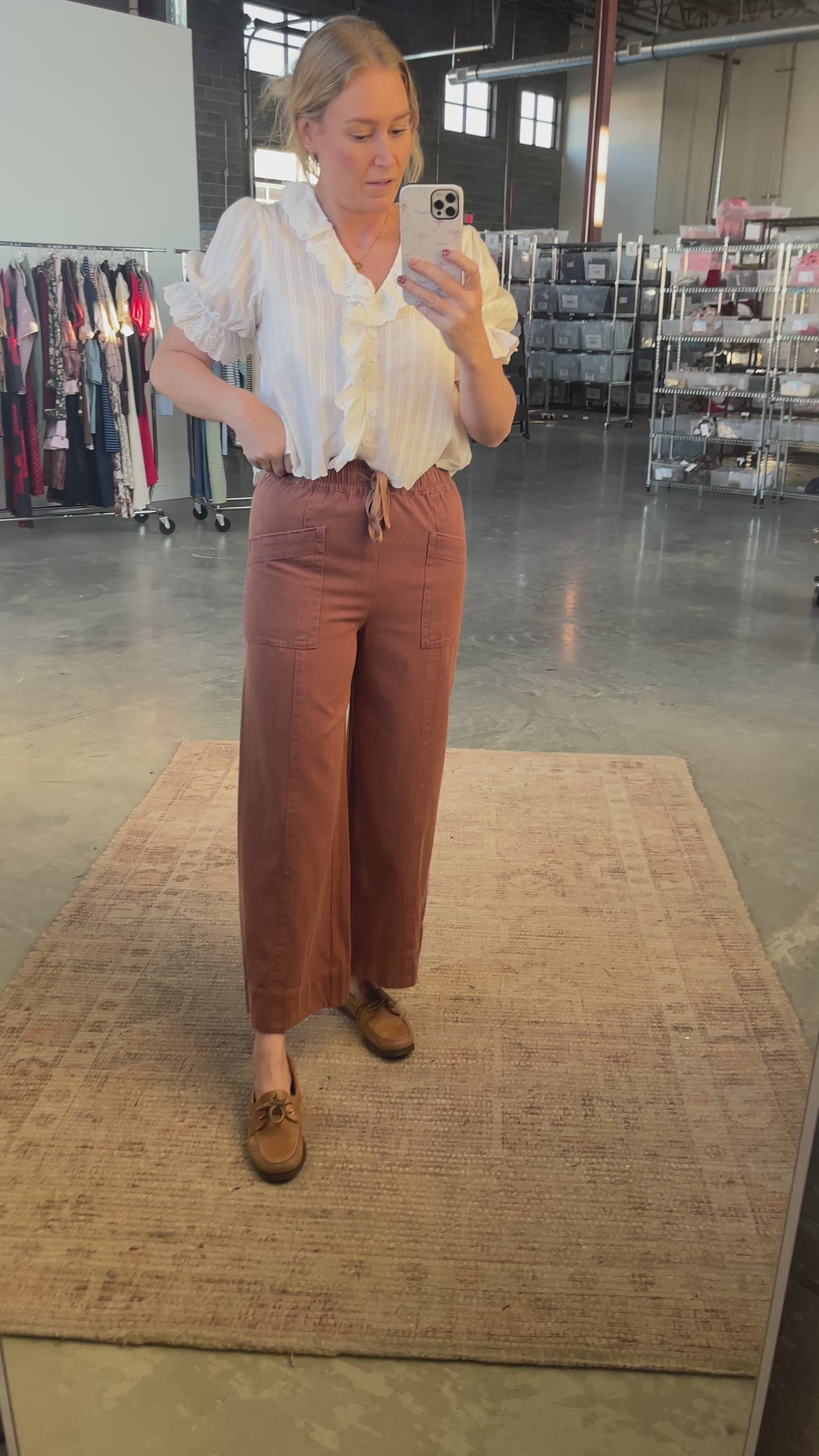Sheena Cotton Twill Pants
