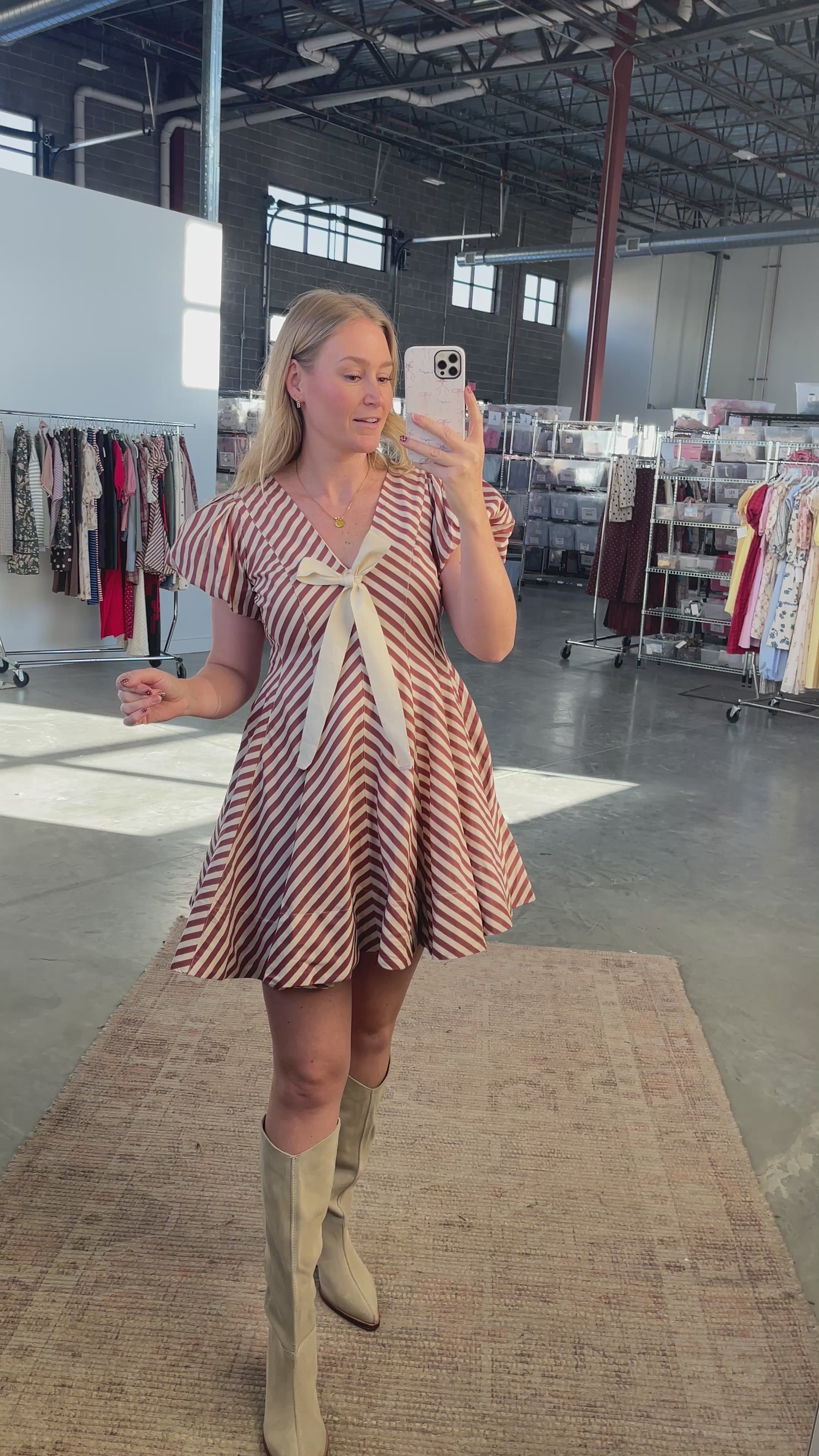 FINAL SALE - Peppermint Stripe Dress
