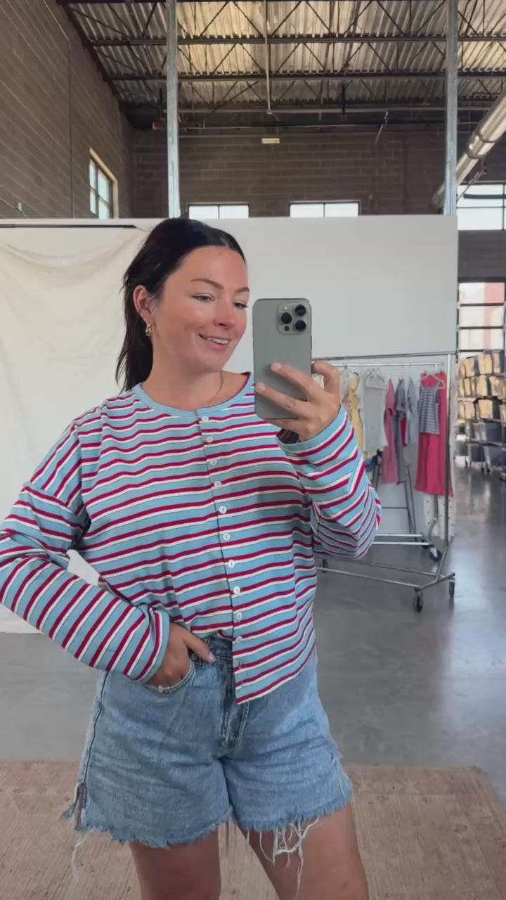 Libby Stripe Cardigan