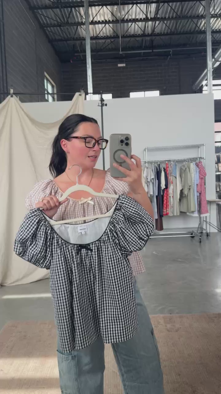 Aspyn Gingham Blouse