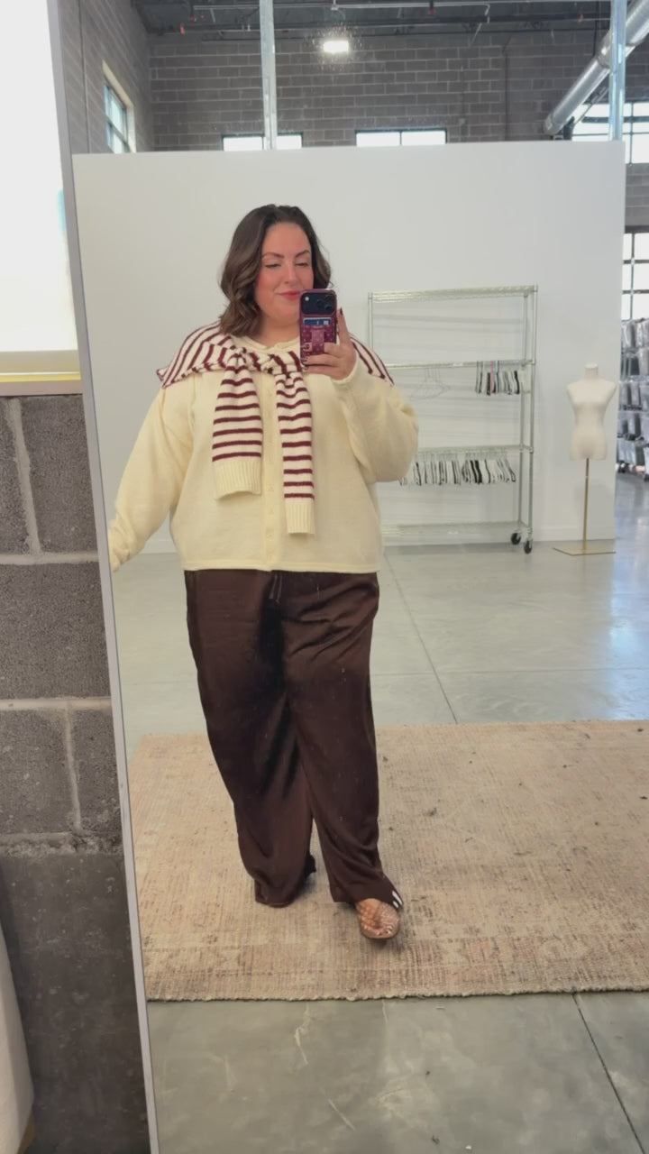 Sloane Layered Cardigan in Cream