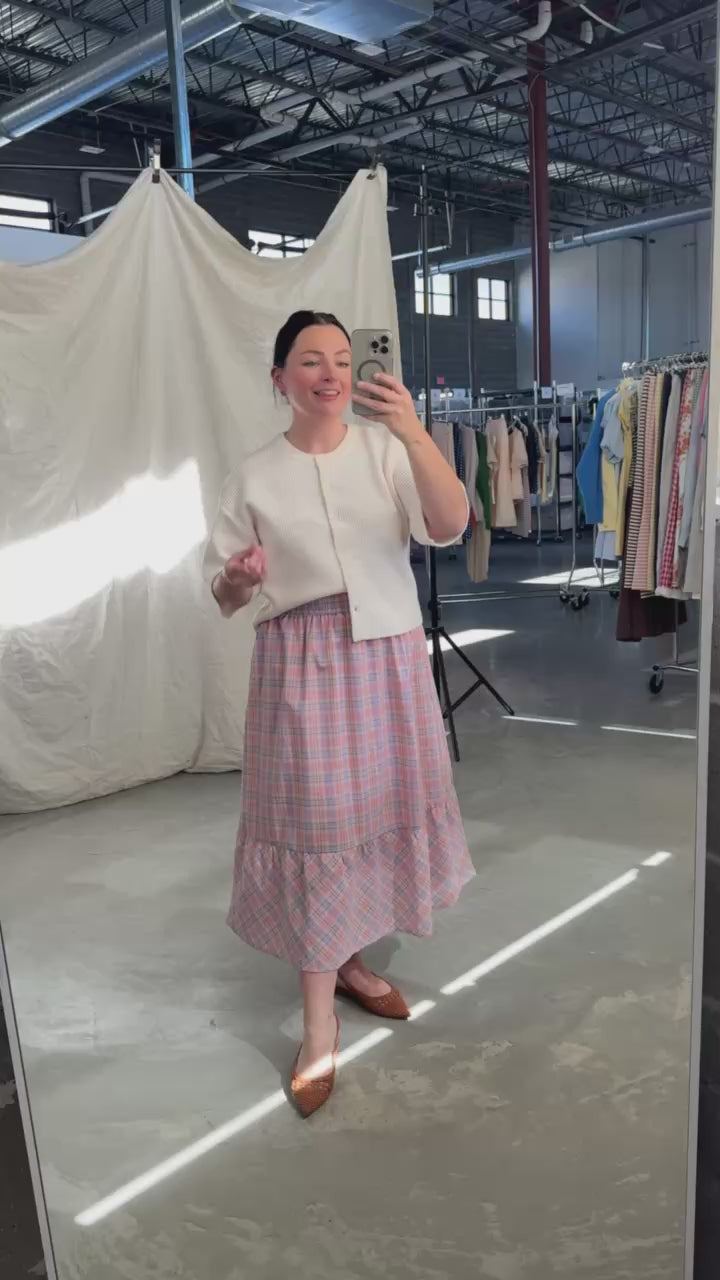 Magnolia Plaid Skirt