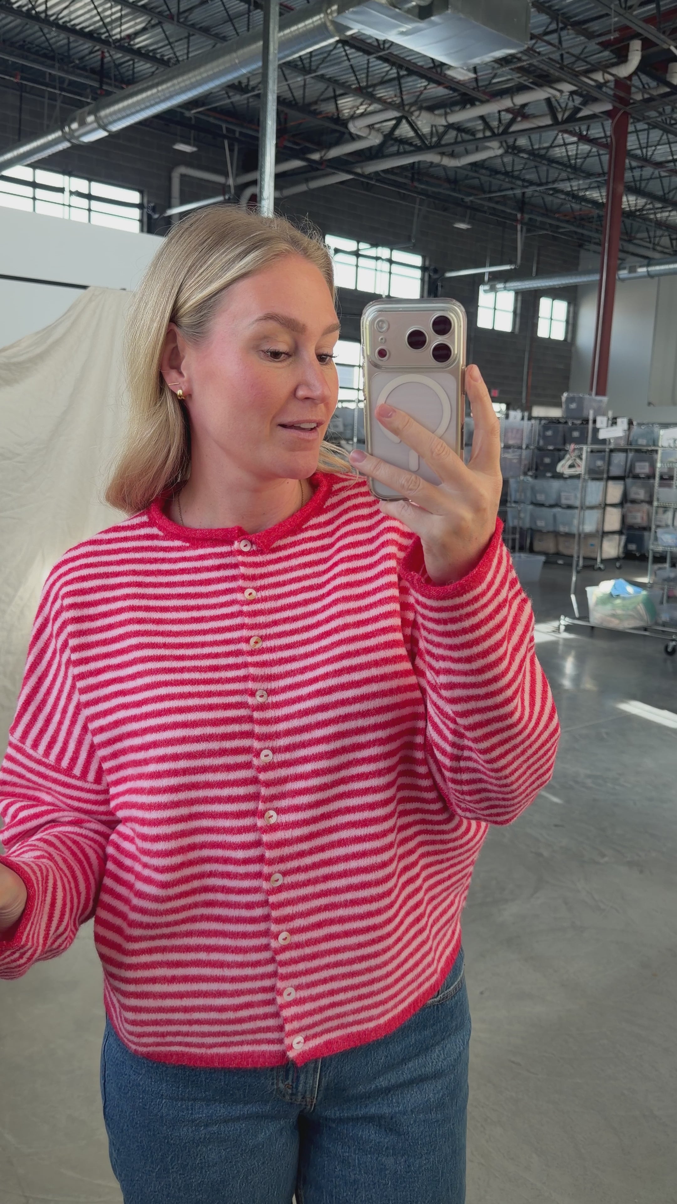 FINAL SALE - Stripe Piper Cardigan