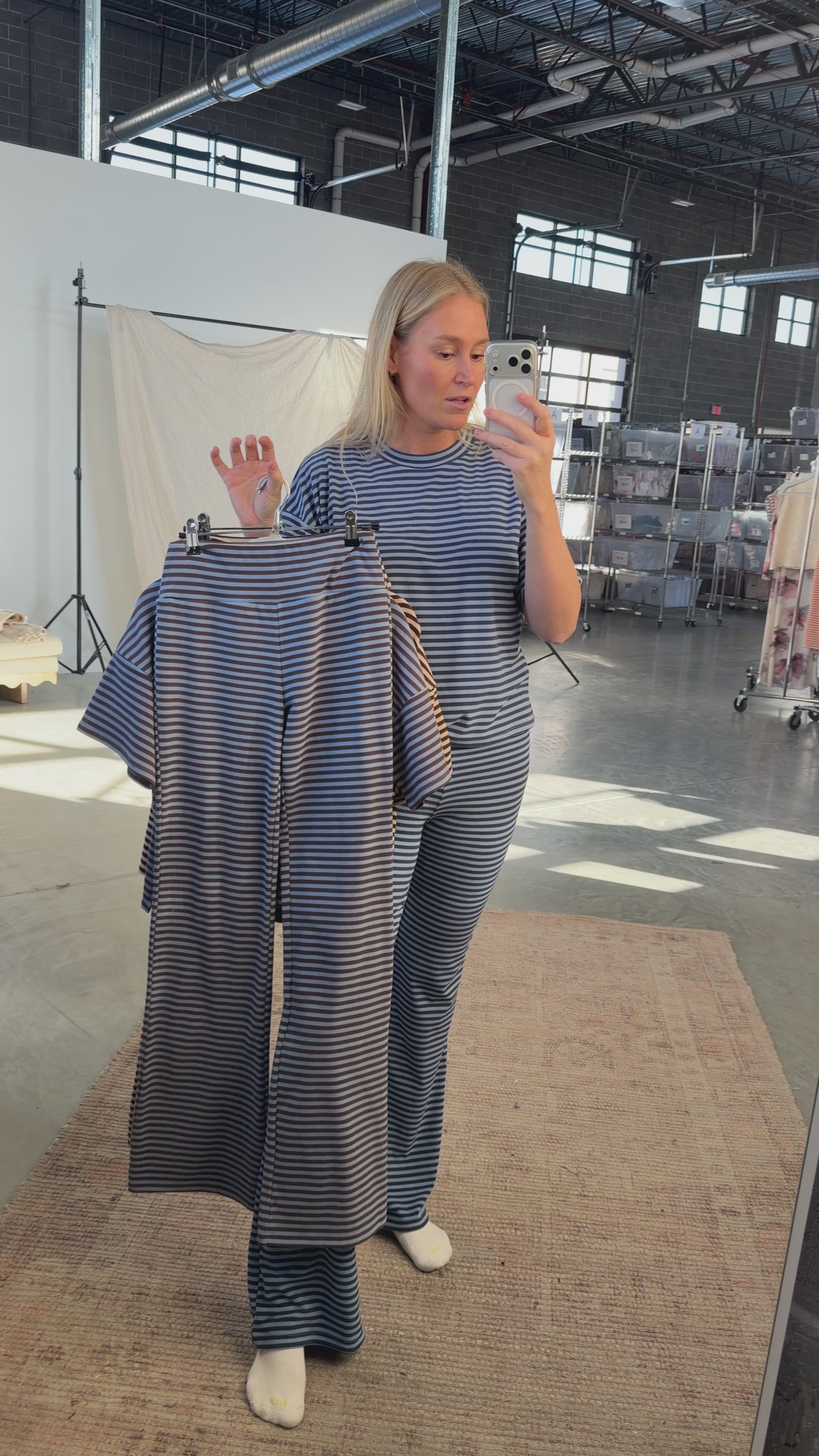 FINAL SALE - Porter Fleece Stripe Tee