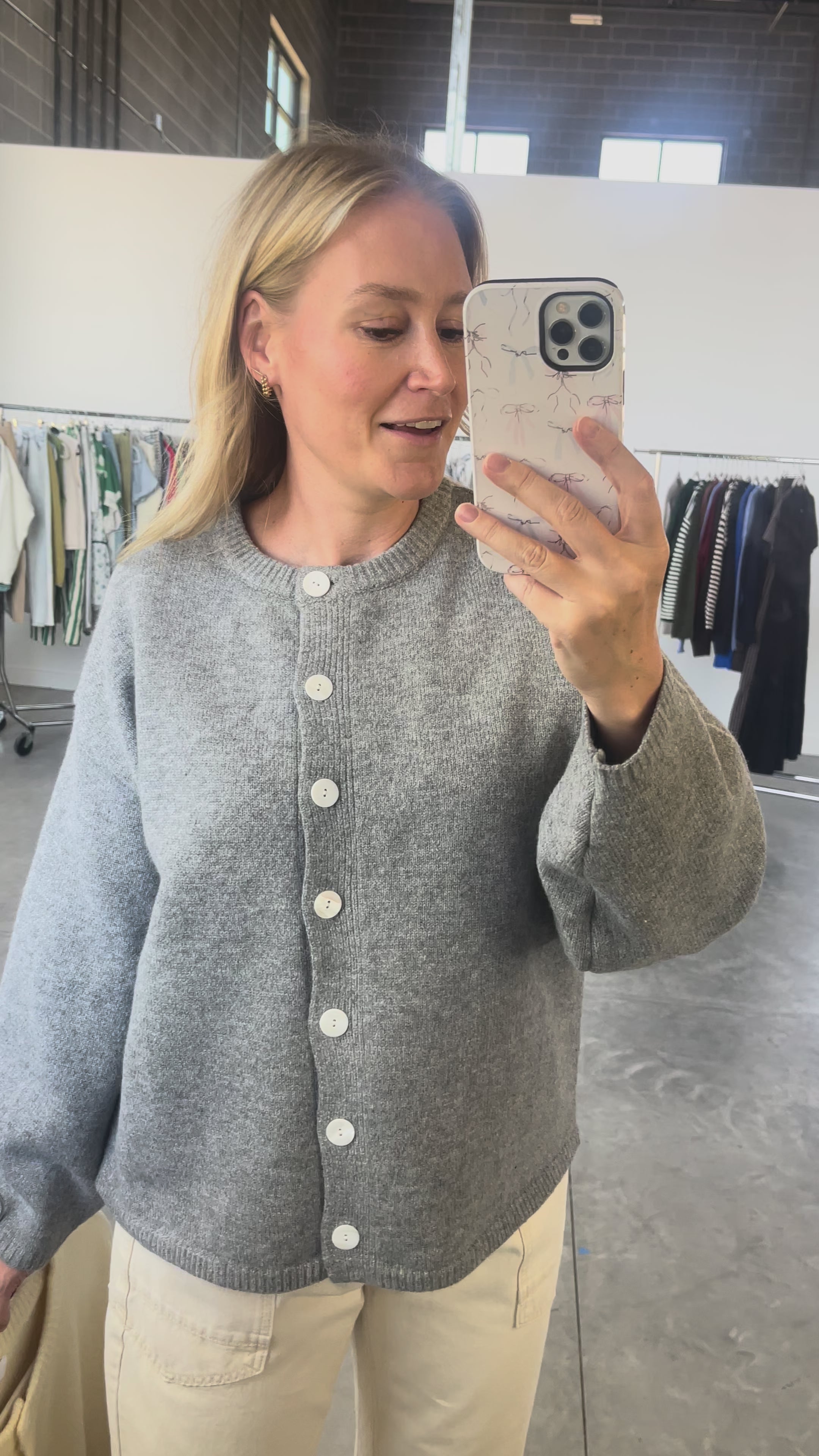 Julia Cardigan in Heather Grey