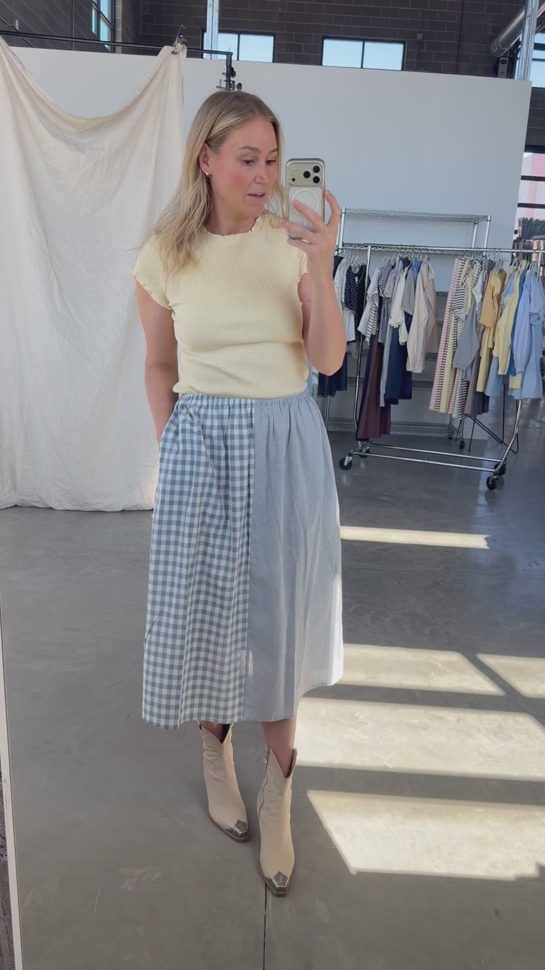 Caroline Gingham Skirt