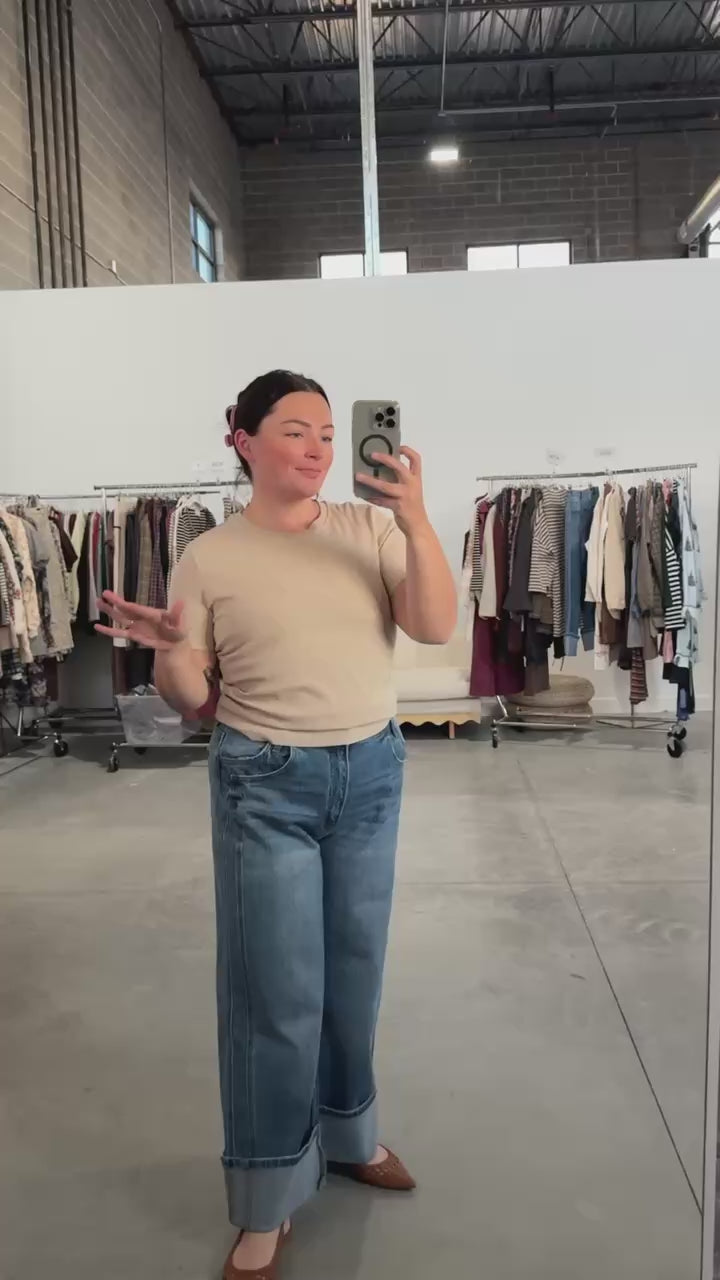 Kim Ribbed Tee