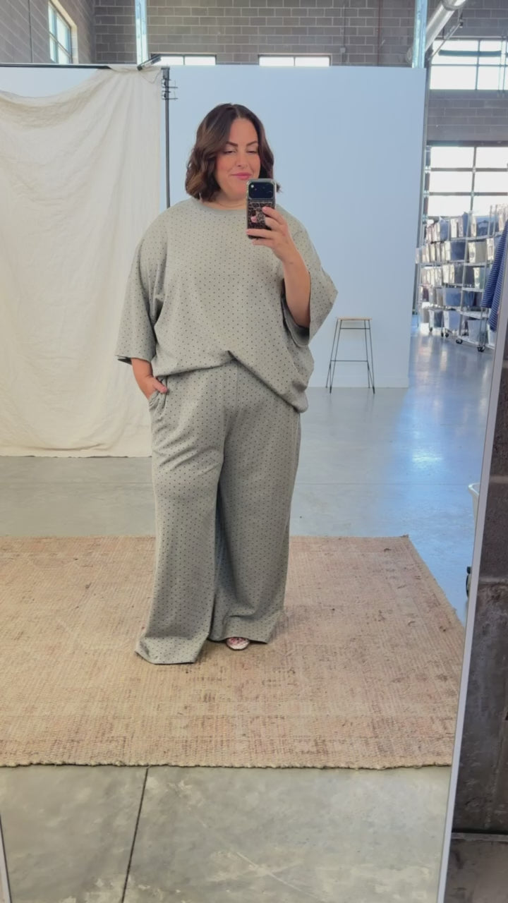 Fleece Polka Dot Pants