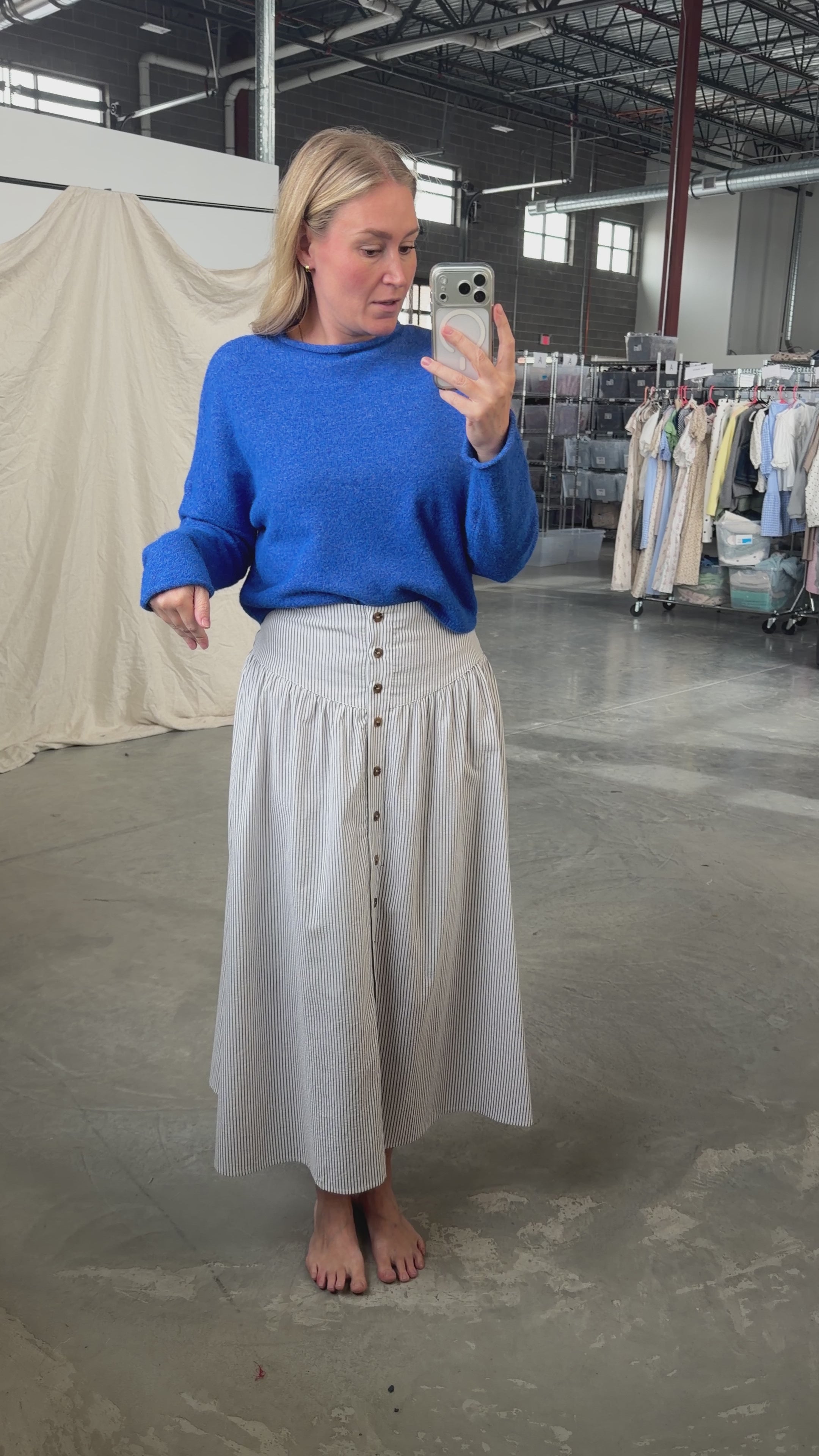 Annie Oakley Button Down Skirt