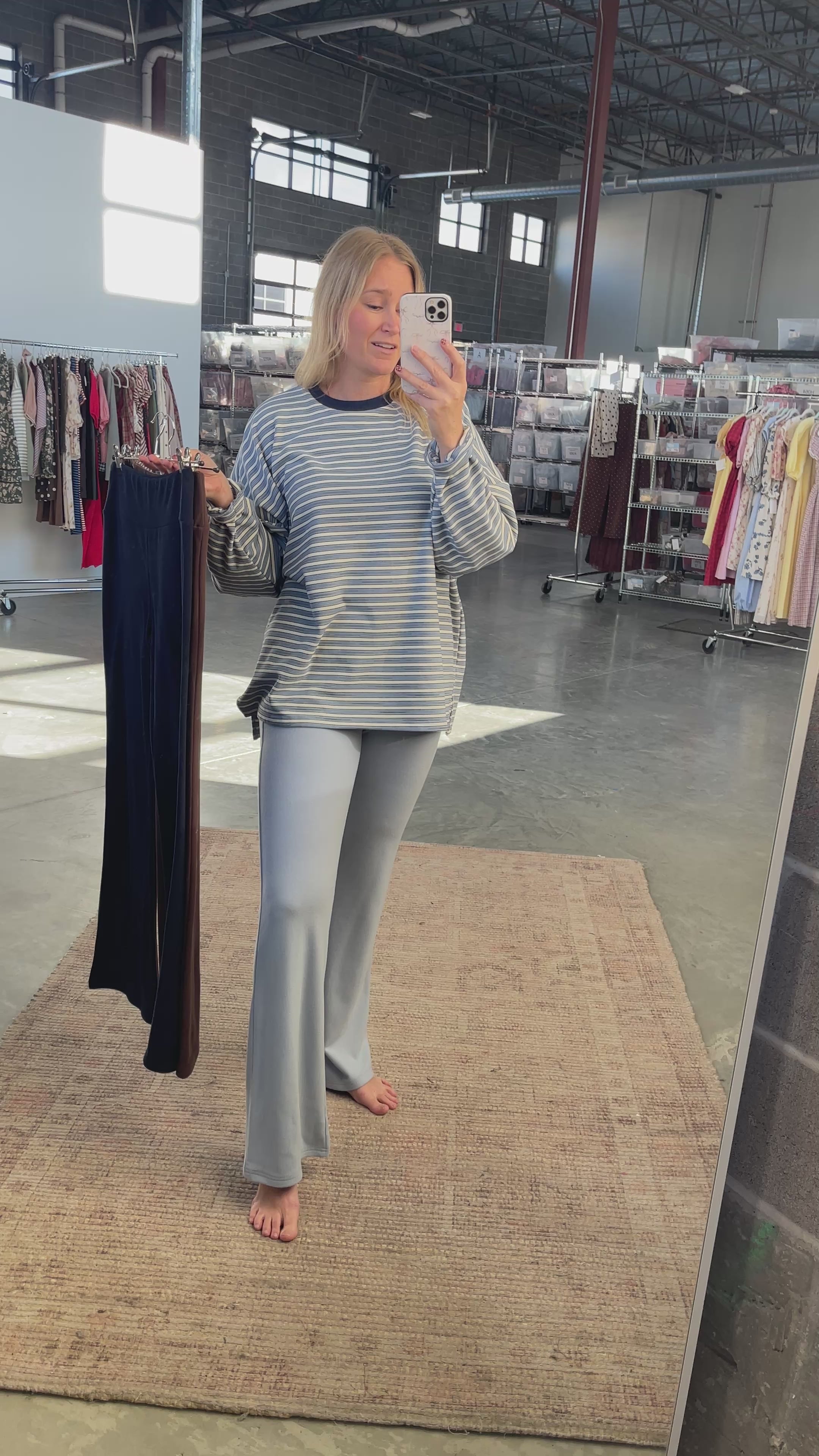 FINAL SALE - Cozy Core Fleece Pants in Chocolate