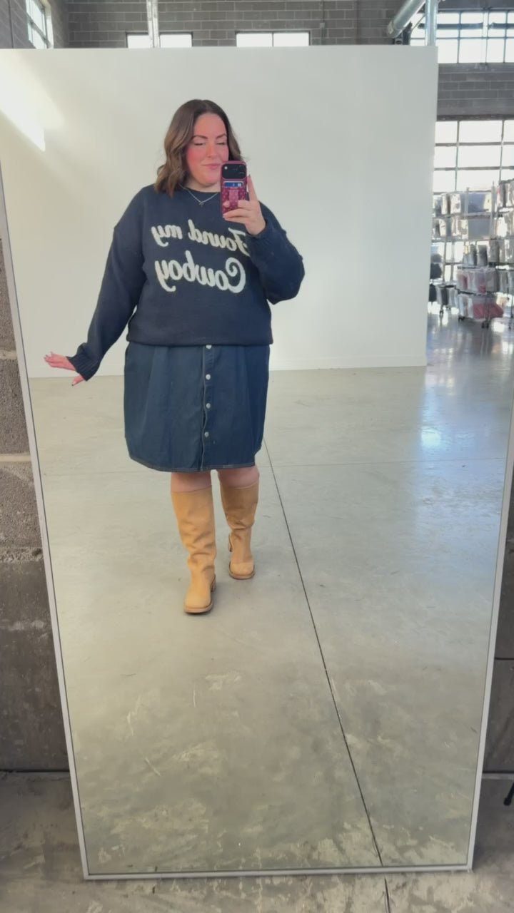 Found My Cowboy Sweater in Camel