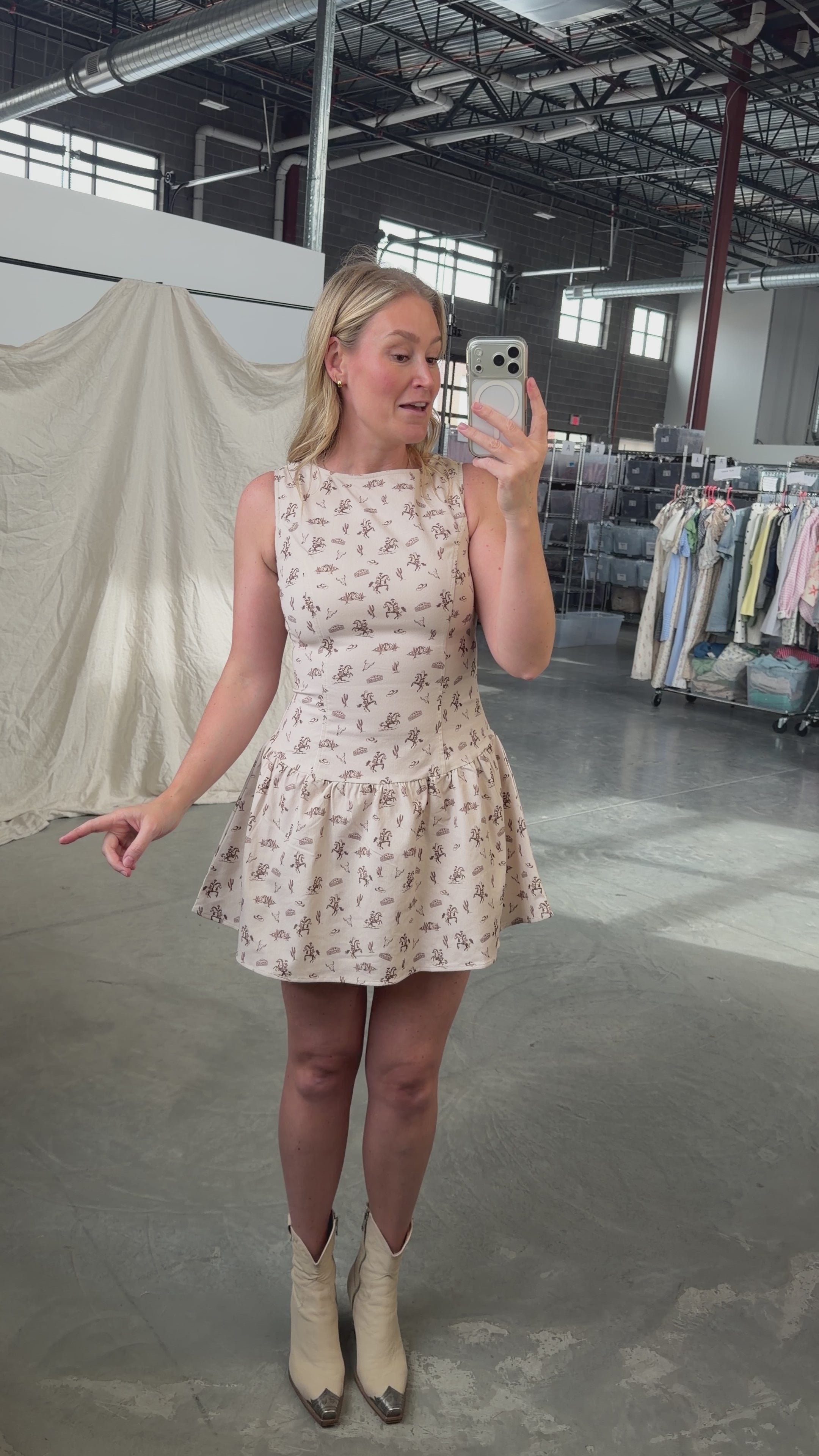 Lone Star Print Dress